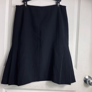 Dress barn Womans Black Godet Skirt Size 12